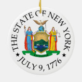 New Yorker Zeichen Keramik Ornament (Hinten)