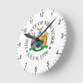 New Yorker Zeichen Runde Wanduhr (Winkel)