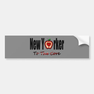 New Yorker zum Kern mit geschnittenem großem Appl Autoaufkleber