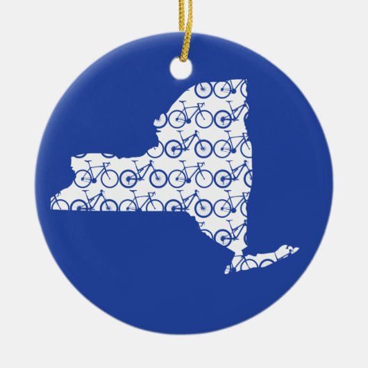 New- Yorkfahrrad Keramik Ornament (Vorne)