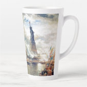 New- Yorkfreiheitsstatue Hafen kennzeichnet Latte Milchtasse (Rechts)