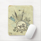 New- Yorkgekritzel-Plakat Mousepad (Mit Mouse)