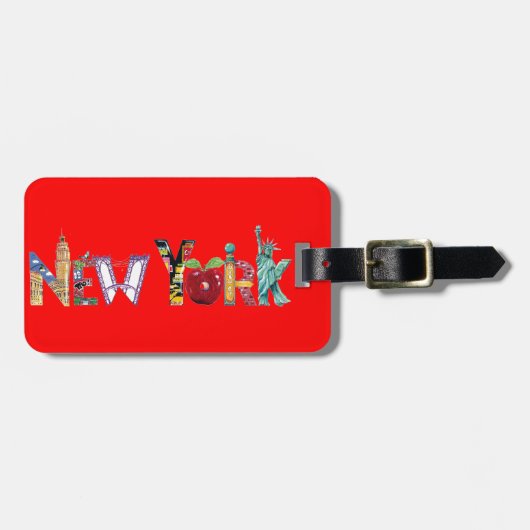 New- YorkGepäckanhänger Gepäckanhänger (Vorderseite horizontal)