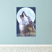 New YorkHowling Wolf Leinwanddruck (Insitu (Holzboden))