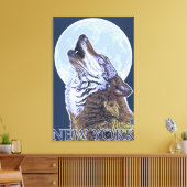 New YorkHowling Wolf Leinwanddruck (Insitu (Wohnzimmer))