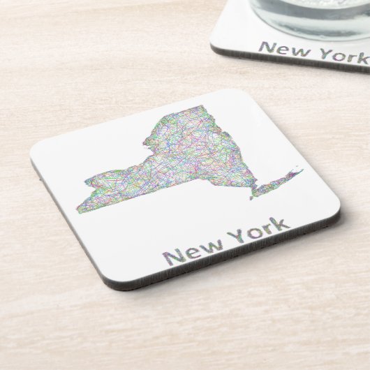 New- Yorkkarte Untersetzer (Linke Seite)