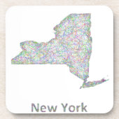 New- Yorkkarte Untersetzer (Vorderseite)