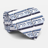 New- YorkKfz-Kennzeichen auf Hebräer Krawatte (Gerollt)