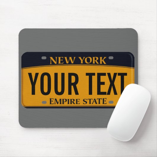 New- YorkKfz-KennzeichenMausunterlage Mousepad (Mit Mouse)