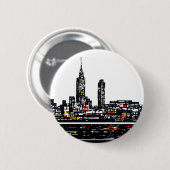 New- Yorkknopf-Abzeichen Button (Vorne & Hinten)