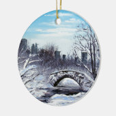 New- Yorkkunst, Central Park, Landschaft Keramik Ornament (Links)