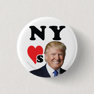NEW- YORKLieben DONALD TRUMP großer Apple Button