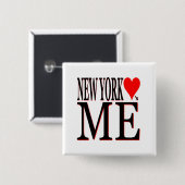 New- YorkLieben ich Button (Vorne & Hinten)