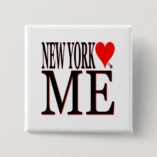 New- YorkLieben ich Button (Vorderseite)