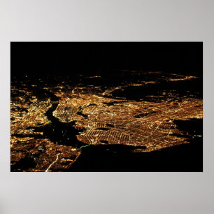 New- Yorkmetro-Luftnachtspezielles Plakat 23x34