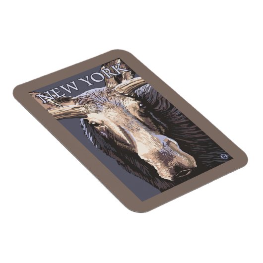 New YorkMoose Up Nah Magnet (Rechte Seite)