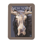New YorkMoose Up Nah Magnet (Vertikal)