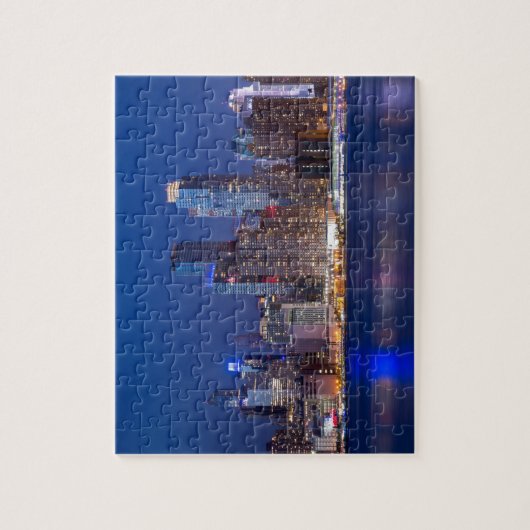 New- YorknachtSkyline Puzzle (Vertikal)