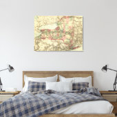 New YorkPanoramic MapNew York Leinwanddruck (Insitu (Schlafzimmer))