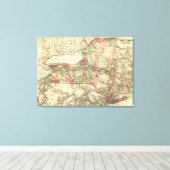 New YorkPanoramic MapNew York Leinwanddruck (Insitu (Holzboden))