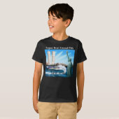 New- Yorkrennen scherzt Schwarz-T-Shirt T-Shirt (Vorne ganz)