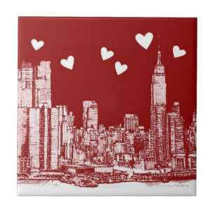 New- Yorkrotherzen Fliese