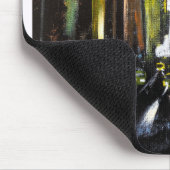 New Yorks Electric Midnight Painting - Alfred Fox Mousepad (Ecke)