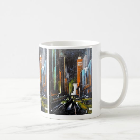 New Yorks elektrische Mitternachtsmalerei - Alfred Kaffeetasse (Rechts)