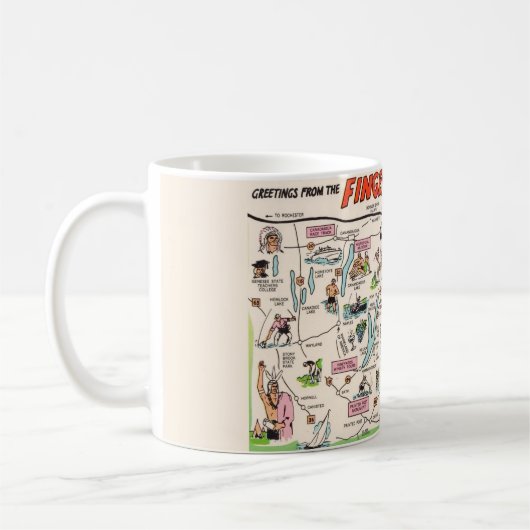 New Yorks Fingerlakes Kaffeetasse (Links)
