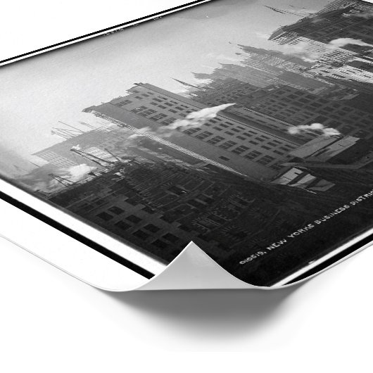 New Yorks Geschäftsviertel, Woodbridge Gebäude Poster (Ecke)