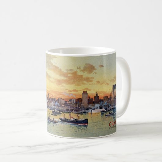 NEW- YORKSkyline 1896 Kaffeetasse (VorderseiteRechts)
