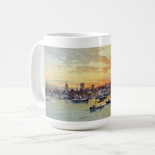 NEW- YORKSkyline 1896 Kaffeetasse (Vorderseite Links)