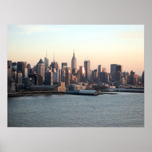 New- YorkSkyline am Sonnenuntergang Poster