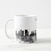 New- YorkSkyline-Aquarell-Schwarz-minimales Kaffeetasse (Links)