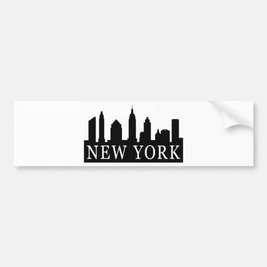 New- YorkSkyline Autoaufkleber (Vorne)