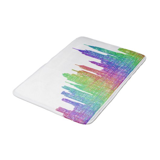 New- YorkSkyline Badematte (Schrägansicht)