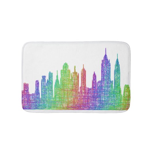 New- YorkSkyline Badematte (Vorderseite)