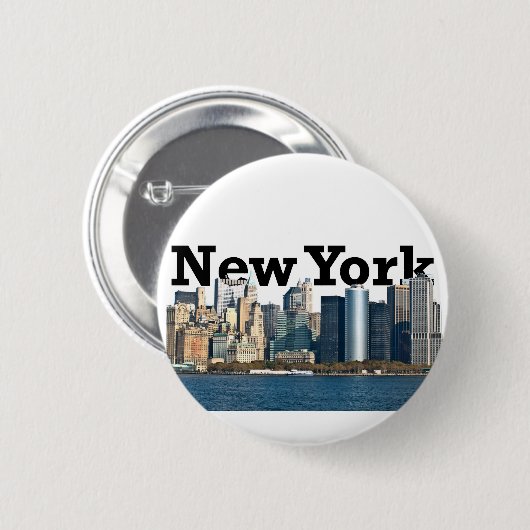 New- YorkSkyline Button (Vorne & Hinten)