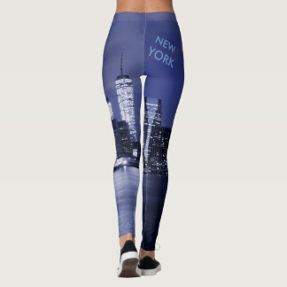 New- YorkSkyline gebadet im Blau Leggings