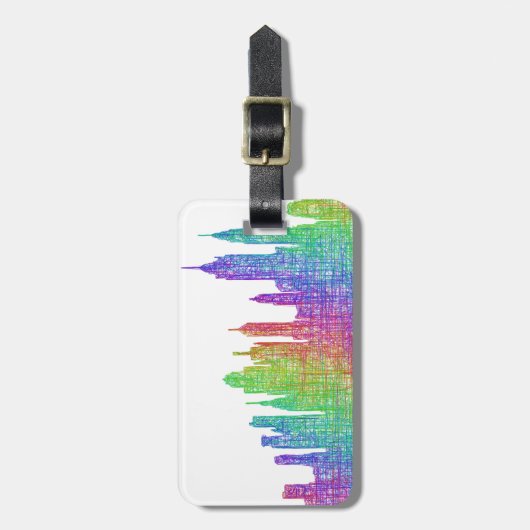 New- YorkSkyline Gepäckanhänger (Vorderseite vertikal)