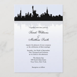 New- YorkSkyline-Hochzeits-Einladungen Einladung