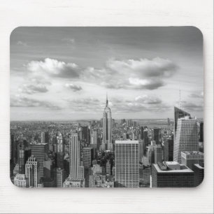New- YorkSkyline in Schwarzweiss Mousepad