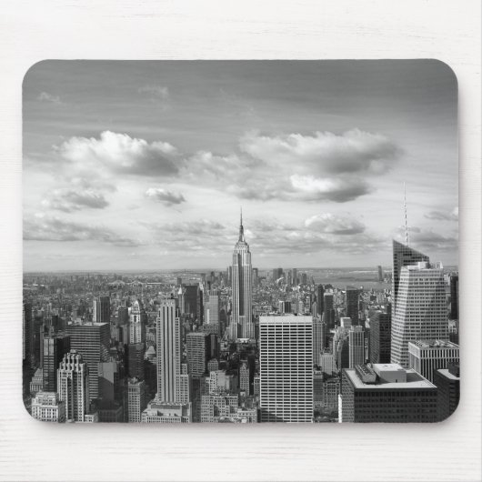 New- YorkSkyline in Schwarzweiss Mousepad (Vorne)