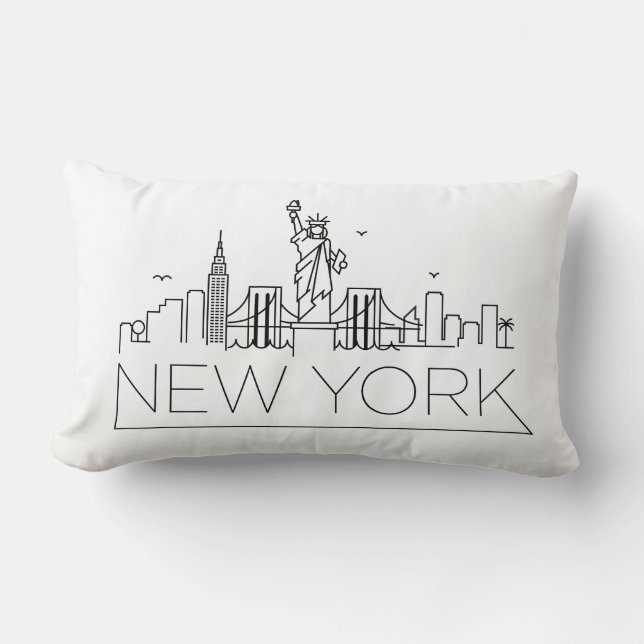 New- YorkSkyline Lendenkissen (Vorderseite)