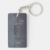 New- YorkSkyline-Nachtreflexionen Schlüsselanhänger (Rückseite)