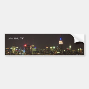 New- YorkSkyline nachts Autoaufkleber