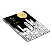 New- YorkSkyline-Notizbuch Notizblock (Rechte Seite)