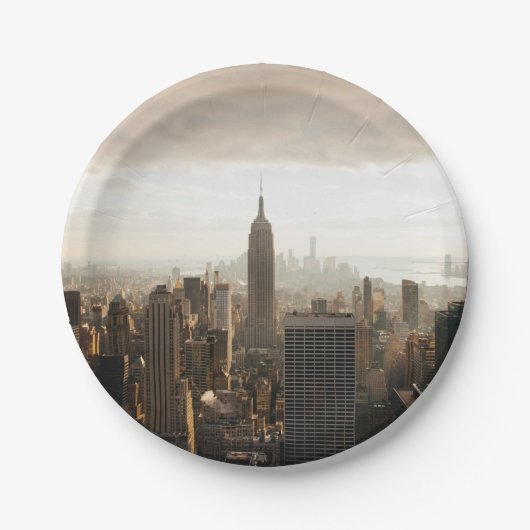 New- YorkSkyline Pappteller (Vorderseite)