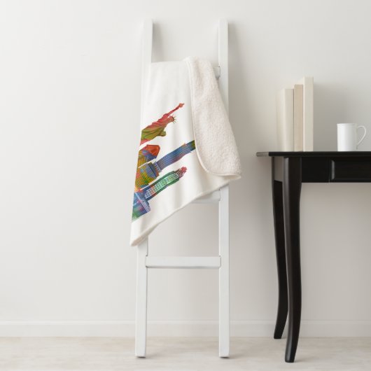 New- YorkSkyline - Regenbogen Sherpadecke (Beispiel)