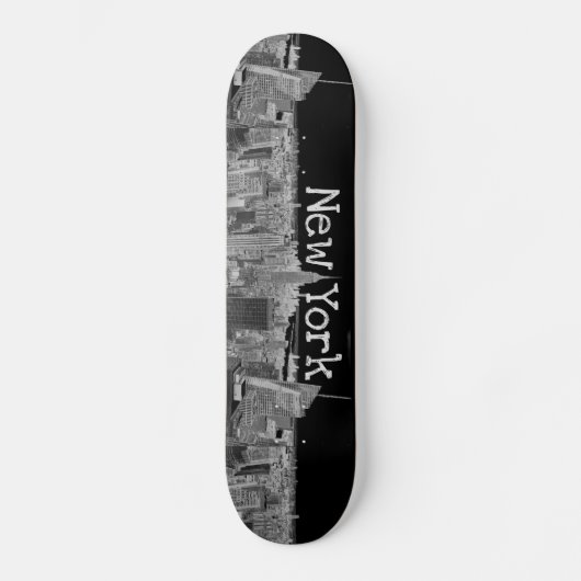 New- YorkSkyline Skateboard (Vorderseite)